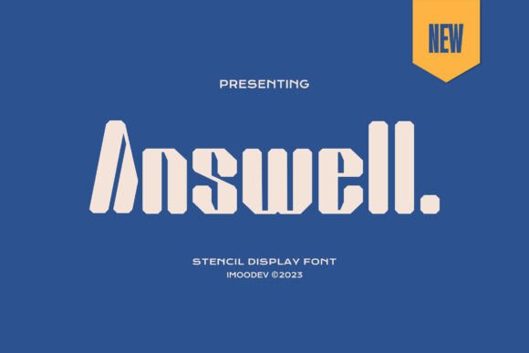 Answell: Elevating Design with Bold Stencil Typography