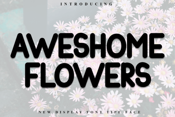 Aweshome Flowers: Strategic Typography for Festive Brand Engagement