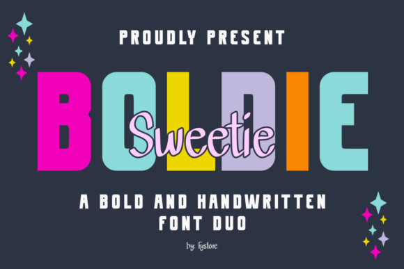 Boldie Regular Duo and Boldie Sweetie: A Playful Font Duo with Charm