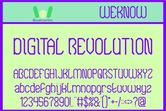 Digital Revolution Font: Merging Techno and Sci-Fi Aesthetics with Timeless Design