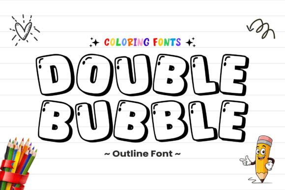 Double Bubble: A Font That Turns Creativity into Visual Magic