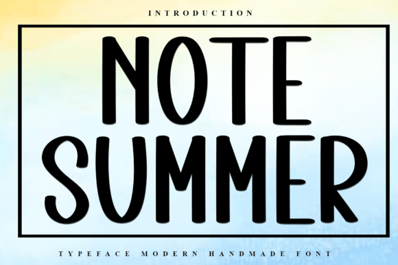 Elevating Creative Projects with the Note Summer Font