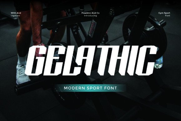 Gelathic: The Bold Sport Font for High-Energy Design Projects