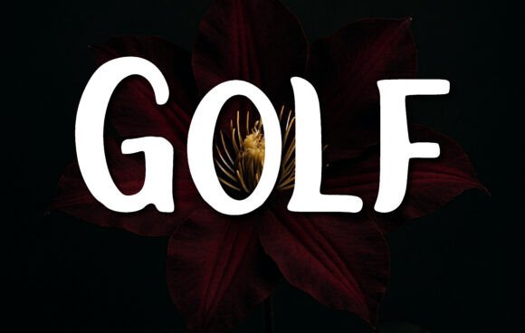Golf: A Bold Display Font for Confident, Readable Design