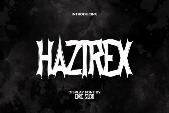 Haztrex: Bold Gothic Display Font for Dark Design