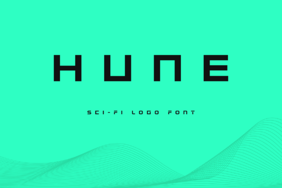 Hune: Integrating Bold Geometric Typography into Futuristic Digital Interfaces