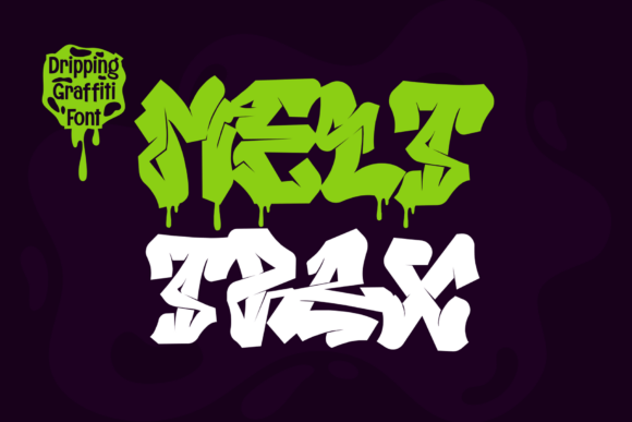 Melttrax Regular: Bold Graffiti Style for Urban Design