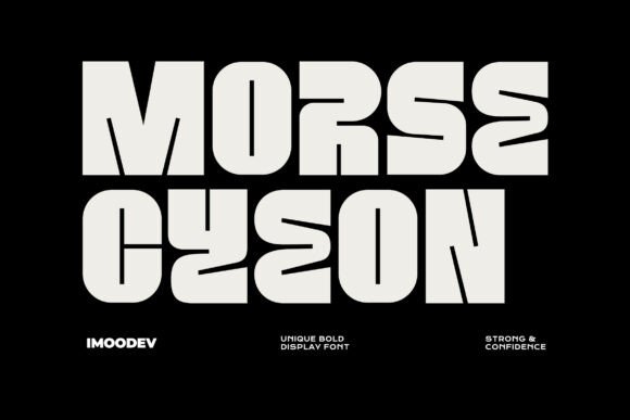 Morse Cyeon: Bold Retro Display Font for Modern Design