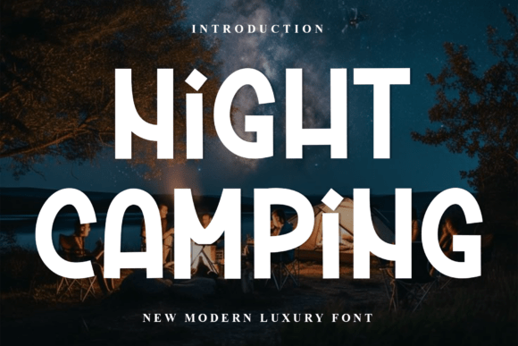 Night Camping: A Festive Typeface for Holiday Magic