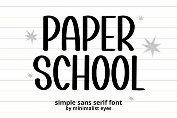 Paper School: A Playful Font for Creative Designs