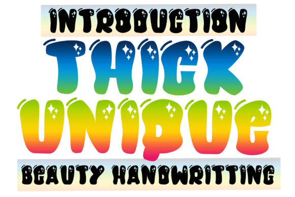 Thick Unique: A Strategic Choice for Creative Typography