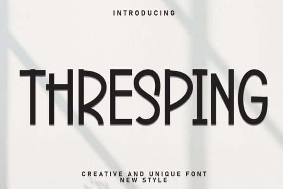 Thresping: A Sweet Handwritten Font for Creative Projects