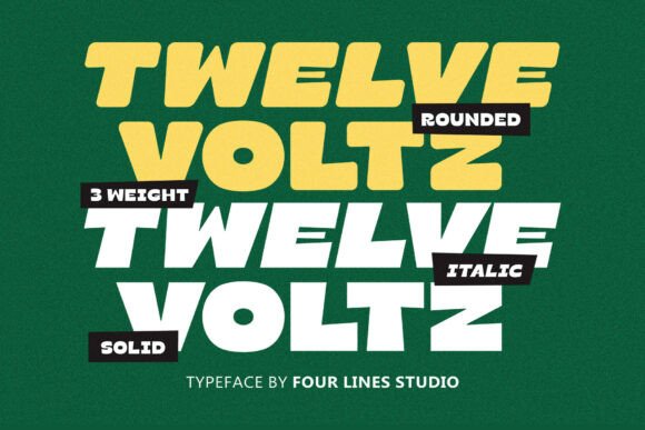 Twelve Voltz: Bold Typography for Impactful Design