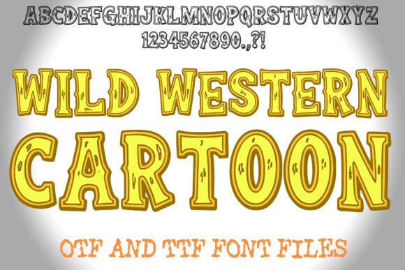 Wild Western Cartoon: A Playful Frontier Font for Bold Designs