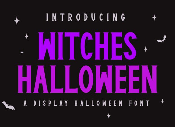 Witcheshalloween: A Spooky Typeface for Creative Halloween Projects